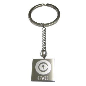 Civic Coin CVC Cryptocurrency Blockchain Pendant Keychain